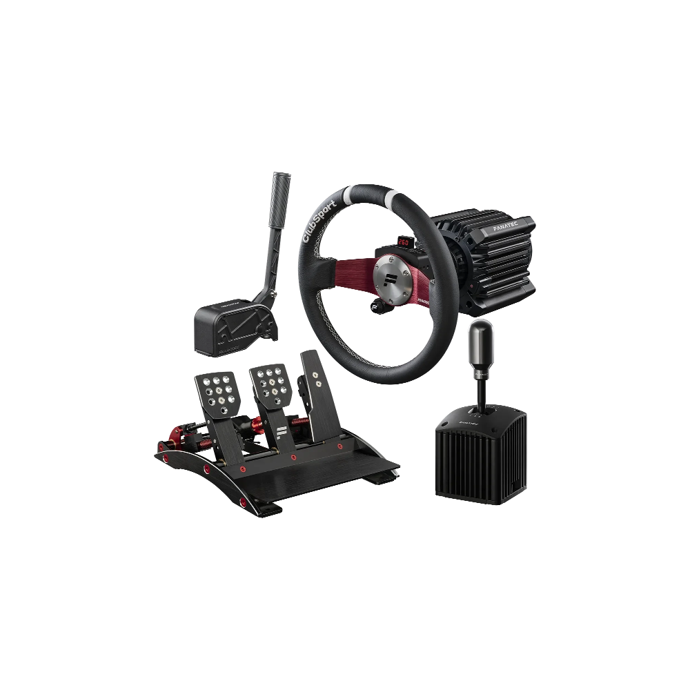 fanatec with thrustmaster pedals Fanatec DD+ 15Nm Drift Sim Racing Pack total control