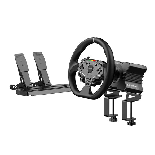 MOZA R5 Bundle: base Direct Drive, volante ES y pedales SR-P Lite
