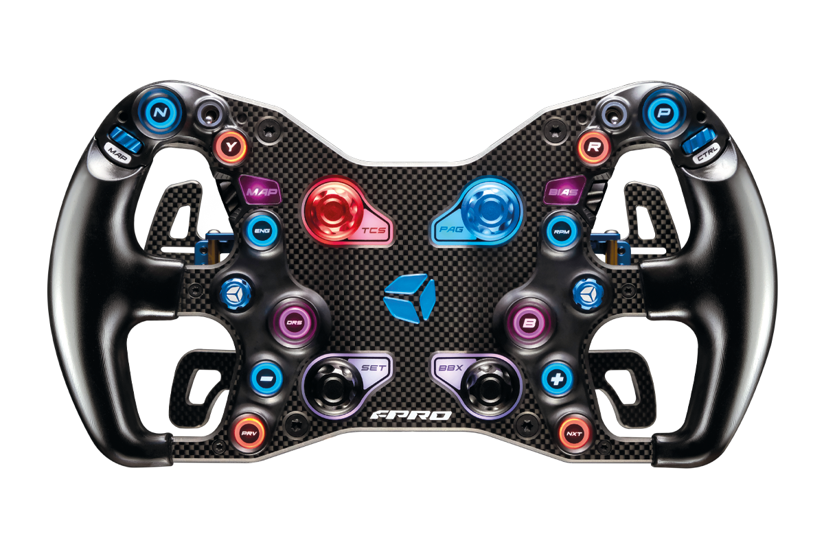 Cube Controls F-PRO Blue SIM フォーミュラホイール Cube Controls F-PRO Steering Wheel | Simufy