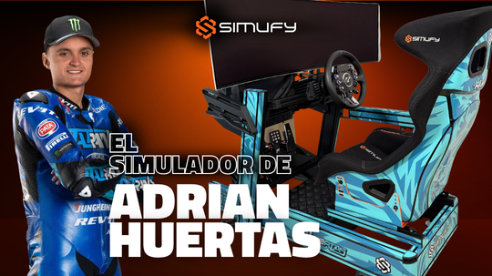 El simulador de Adrián Huertas: un setup profesional para entrenar fuera de pista