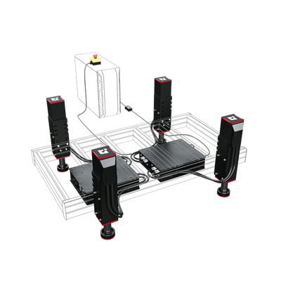 Motion System QS-210 Qubic System Actuators | 3DOF for Simracing | Simufy