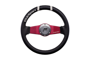 Runder 320-mm-Deep-Dish-Fanatec ClubSport Drift Kranz aus Leder