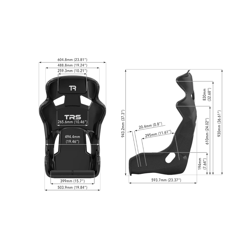 Trak Racer GT Pro Carbon Sim Racing Seat | 200 kg 4-6 Point Harness ...