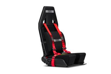 Assento de voo Next Level Racing Flight Simulator com recorte central e encosto reclinável