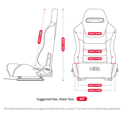 NLR ERS3 Hypercool Ventilated Sim Racing Seat (Fabric & Mesh)