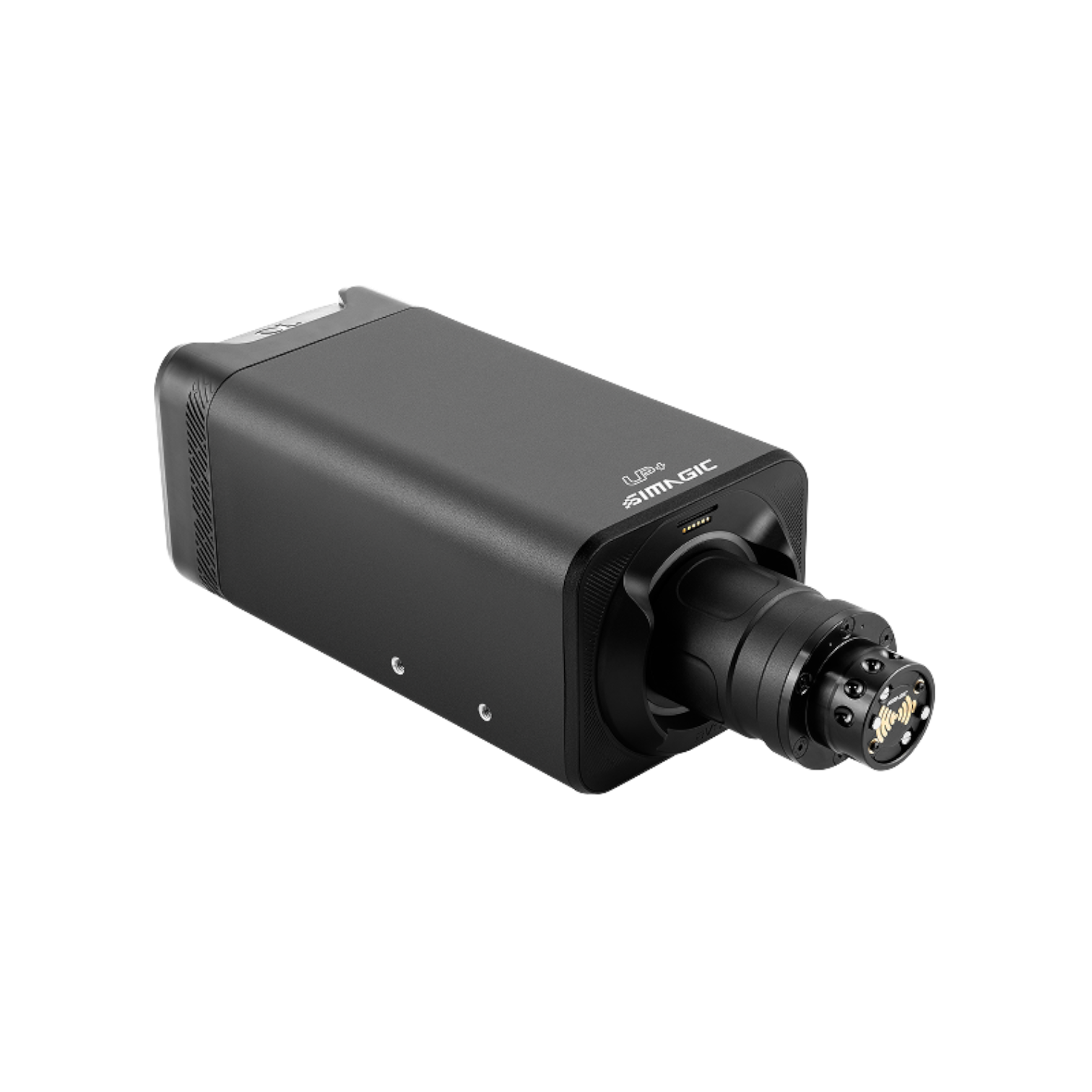 Simagic Alpha EVO Ultra 28 Nm base Direct Drive vista de tres cuartos