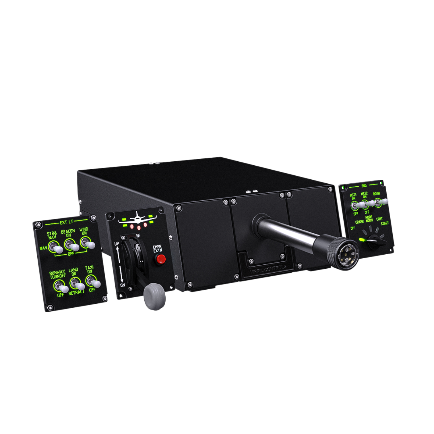 Vector Gear MCP-Panel für Vector-Joch mit realistischem Schalthebel ...