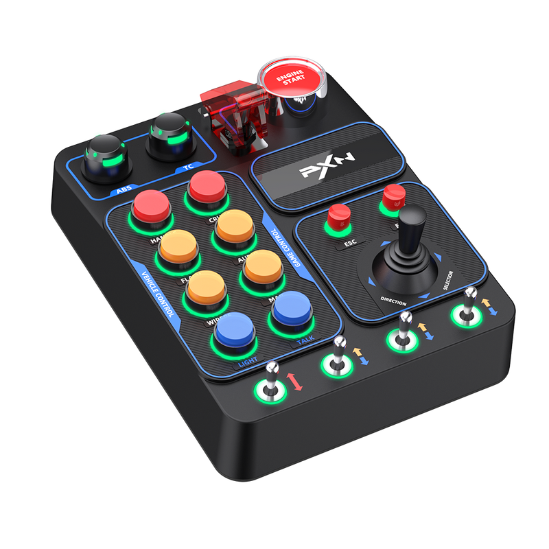 Pxn Racing Panel PXN CB1 | Sim Racing Button Box 30 RGB Buttons | Simufy