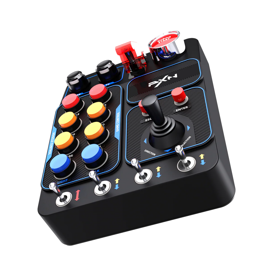 PXN CB1 Button Box Simulator | 30 RGB Buttons and Joystick | Simufy