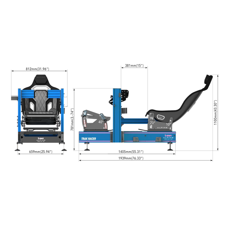 Hybrid Formula GT Alpine F1 Simulator | Trak Racer TRA BWT | Simufy