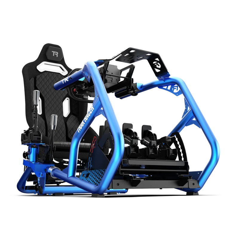 Blue Mini Racing Sim Cockpit Alpine Racing TRX Blue Trak Racer | Fórmula y GT | Simufy