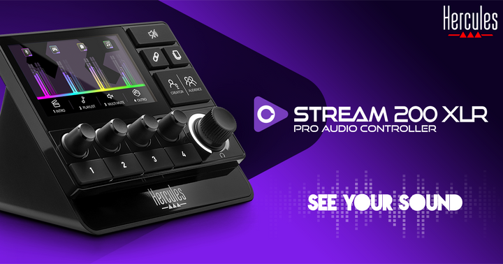 Control de Audio Stream 200 XLR Hercules Thrustmaster | Simufy