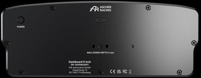 Dashboard 8" Ascher Racing