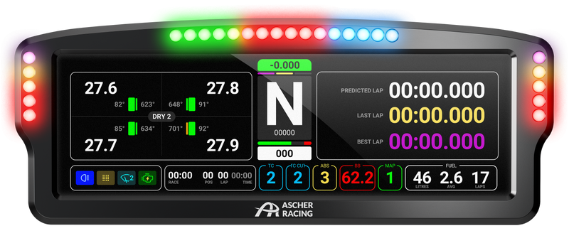 Dashboard 8" Ascher Racing