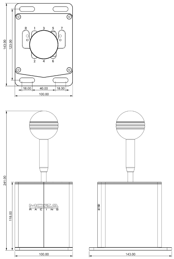 Shifter HGP H MOZA Reacondicionado