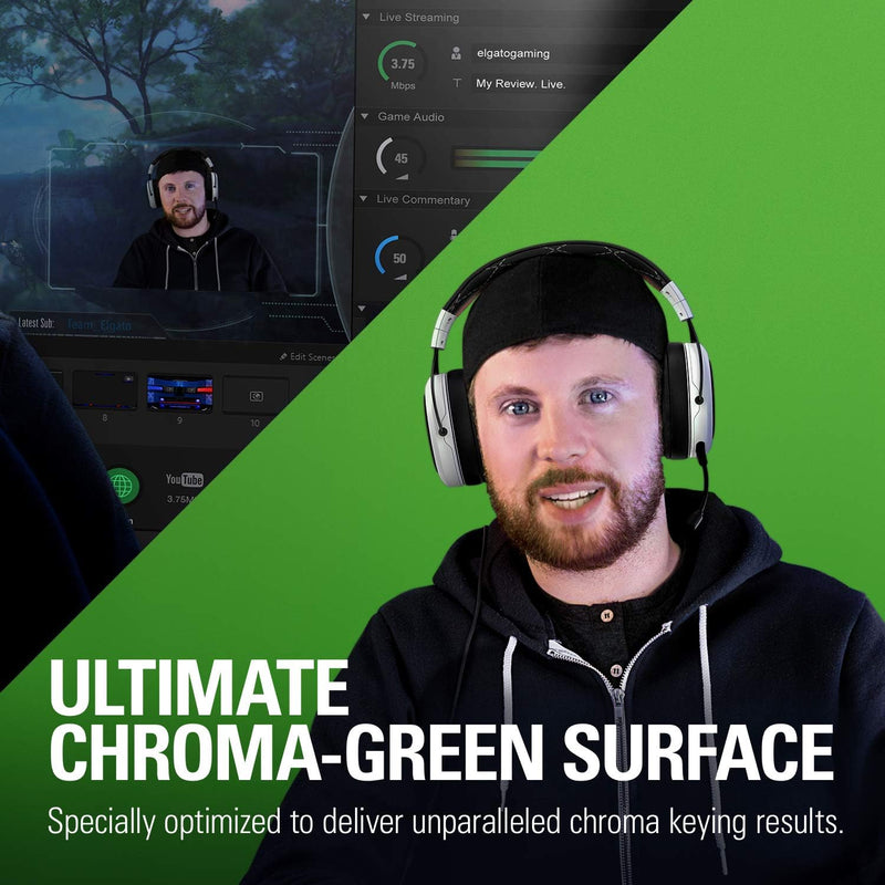 Painel de tela verde Elgato Chromakey dobrável