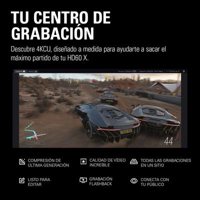 Placa de captura de vídeo externa Elgato HD60 X com latência ultrabaixa