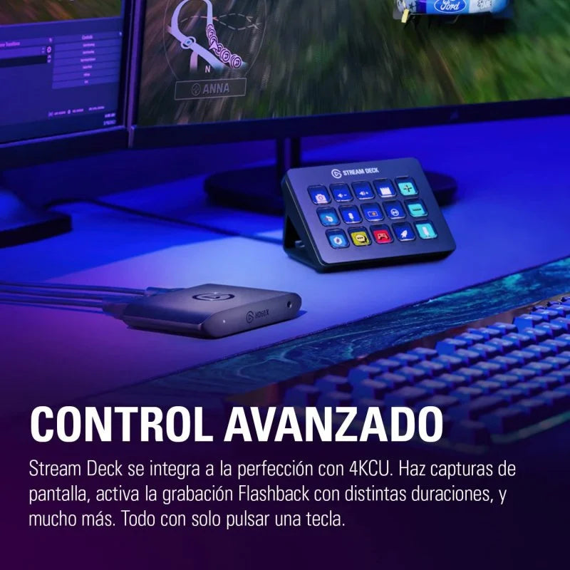 Placa de captura de vídeo externa Elgato HD60 X com latência ultrabaixa