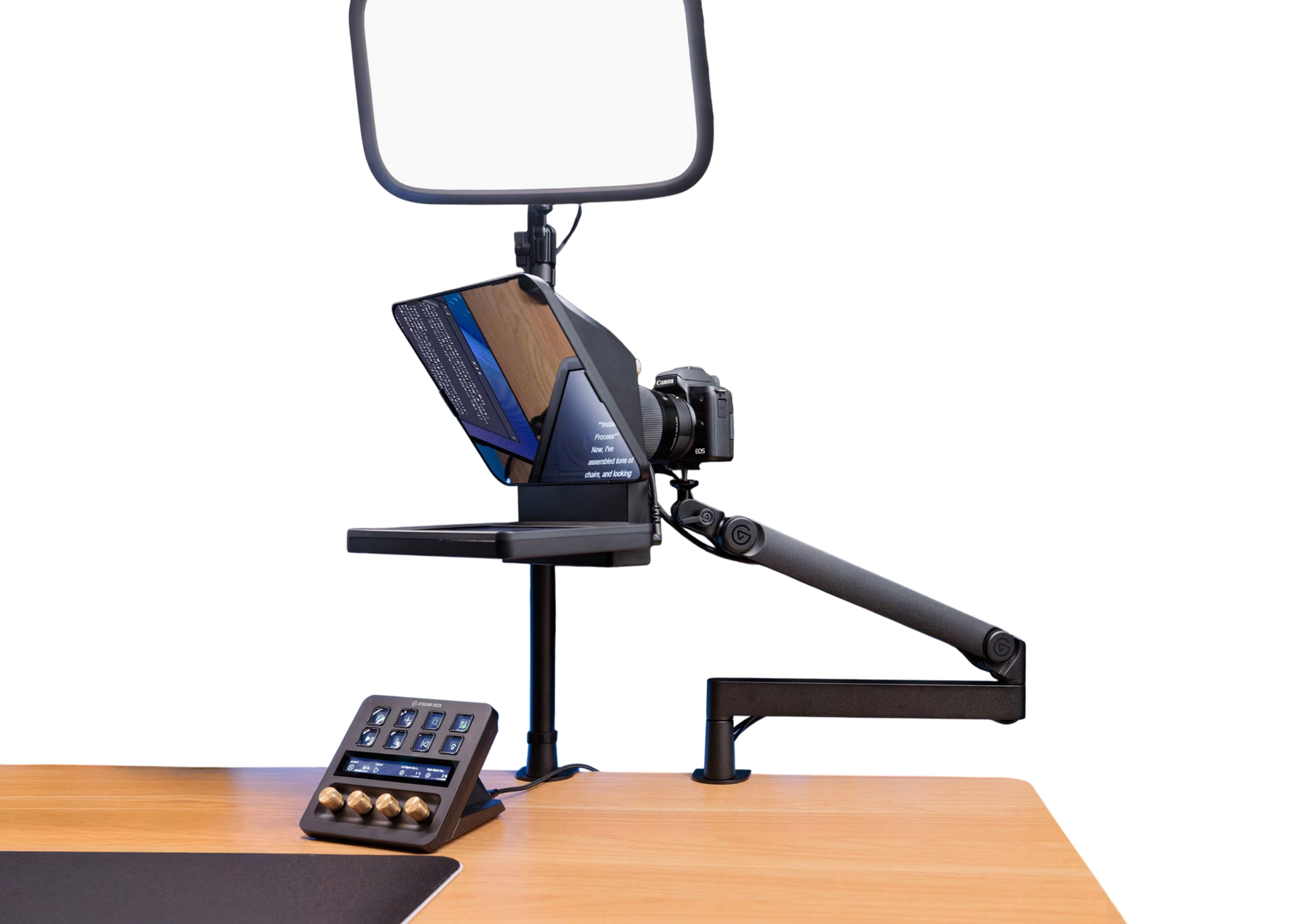 Mouse Prompter Teleprompter Elgato Prompter 9” – Mirada a cámara y guion fluido | Simufy