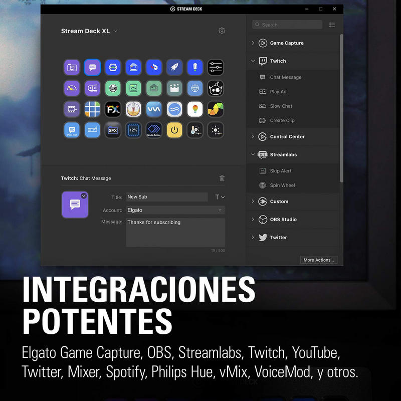 Elgato Stream Deck XL Advanced Streaming Controller 32-Key LCD