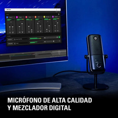 Elgato Wave:3 Microfone Condensador USB e Solução de Mixagem Digital