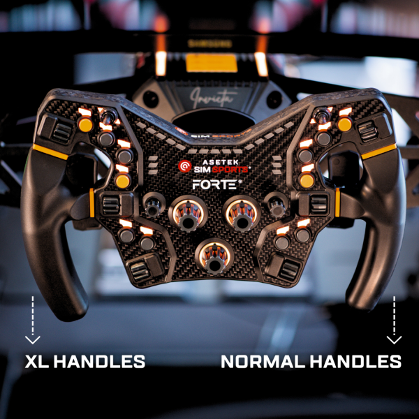 XL Grips for the Asetek Formula Steering Wheel
