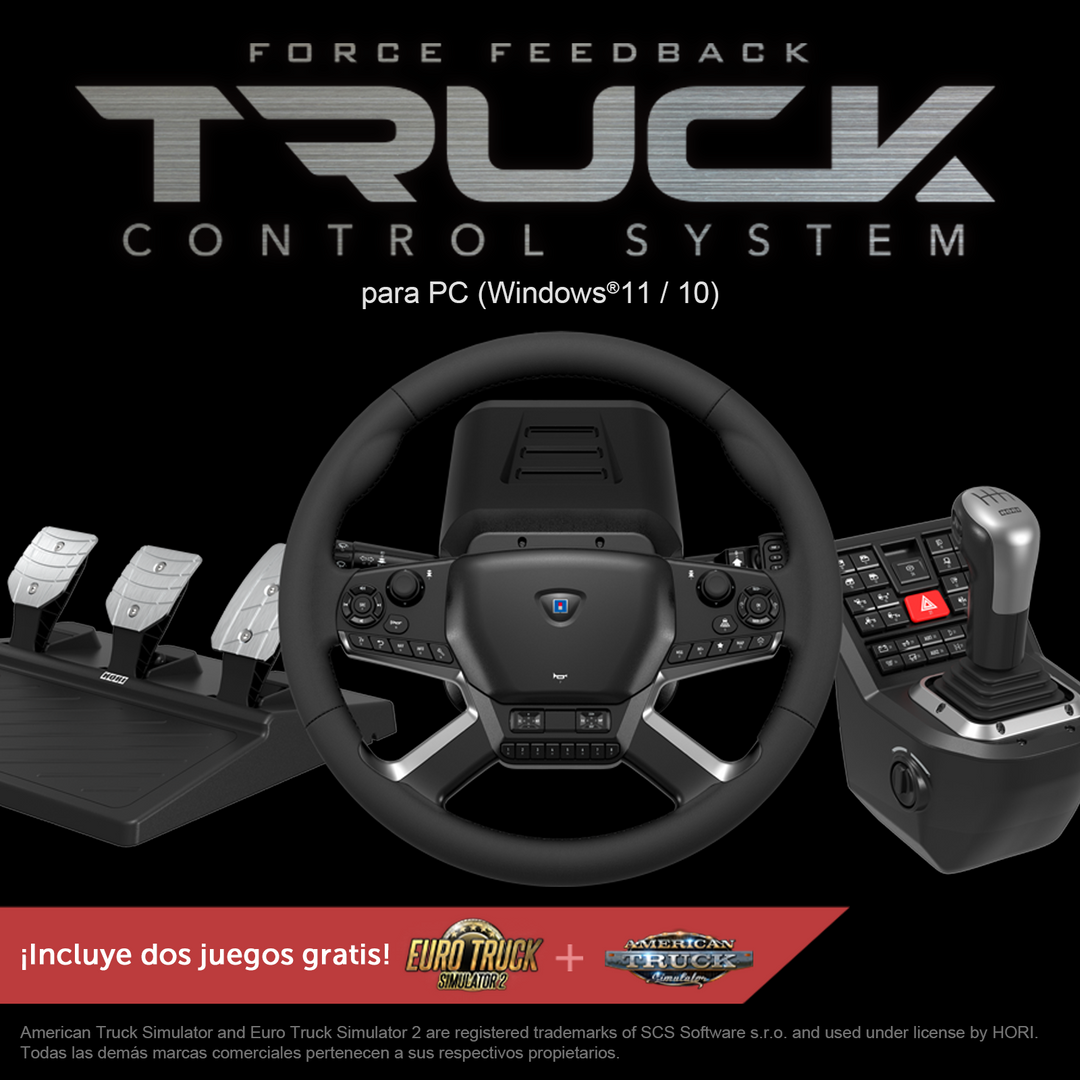 HORI Force Feedback Truck Control System | Truck Wheel PC | Simufy