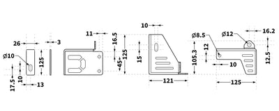 QS-BT1 Installation Kit for NLR Motion Platform V3