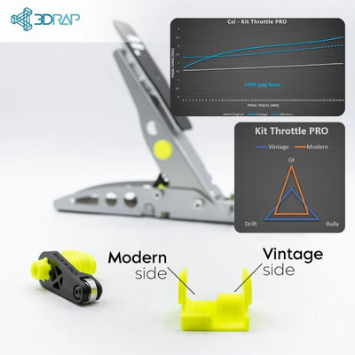 MOD Pedal Acelerador y Embrague para Pedales Fanatec CSL