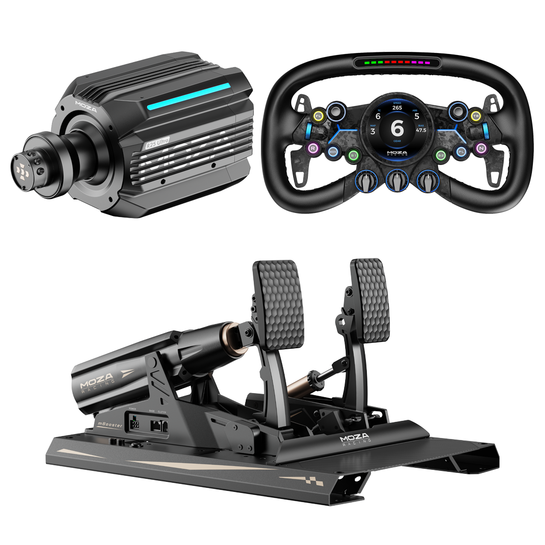thrustmaster t150 pedal feder MOZA R25 Ultra TrueTorque-Paket