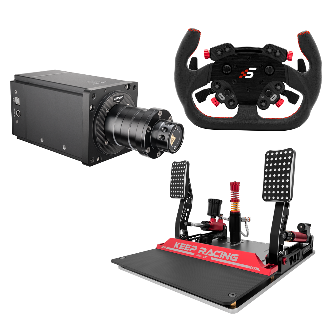 Pack Simagic Alpha | DD 15 Nm + Wheel & Pedals | Simufy