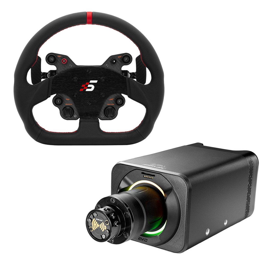 SIMAGIC Alpha EVO Pro Bundle: Direct Drive 18 Nm + Wheel + Pedals