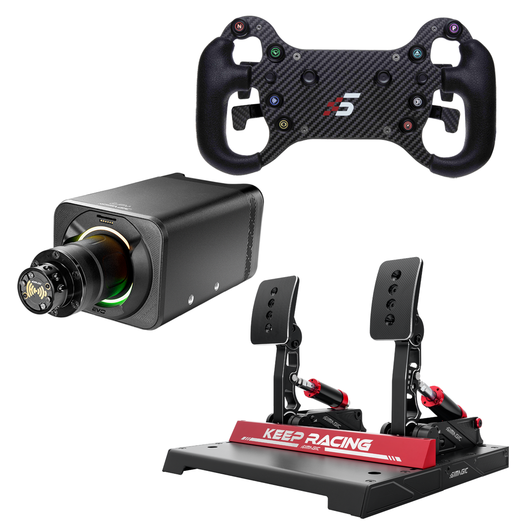 その他 Simagic Alpha evo pro SIMAGIC Alpha EVO Pro Bundle: Direct Drive 18 Nm + Wheel + Pedals