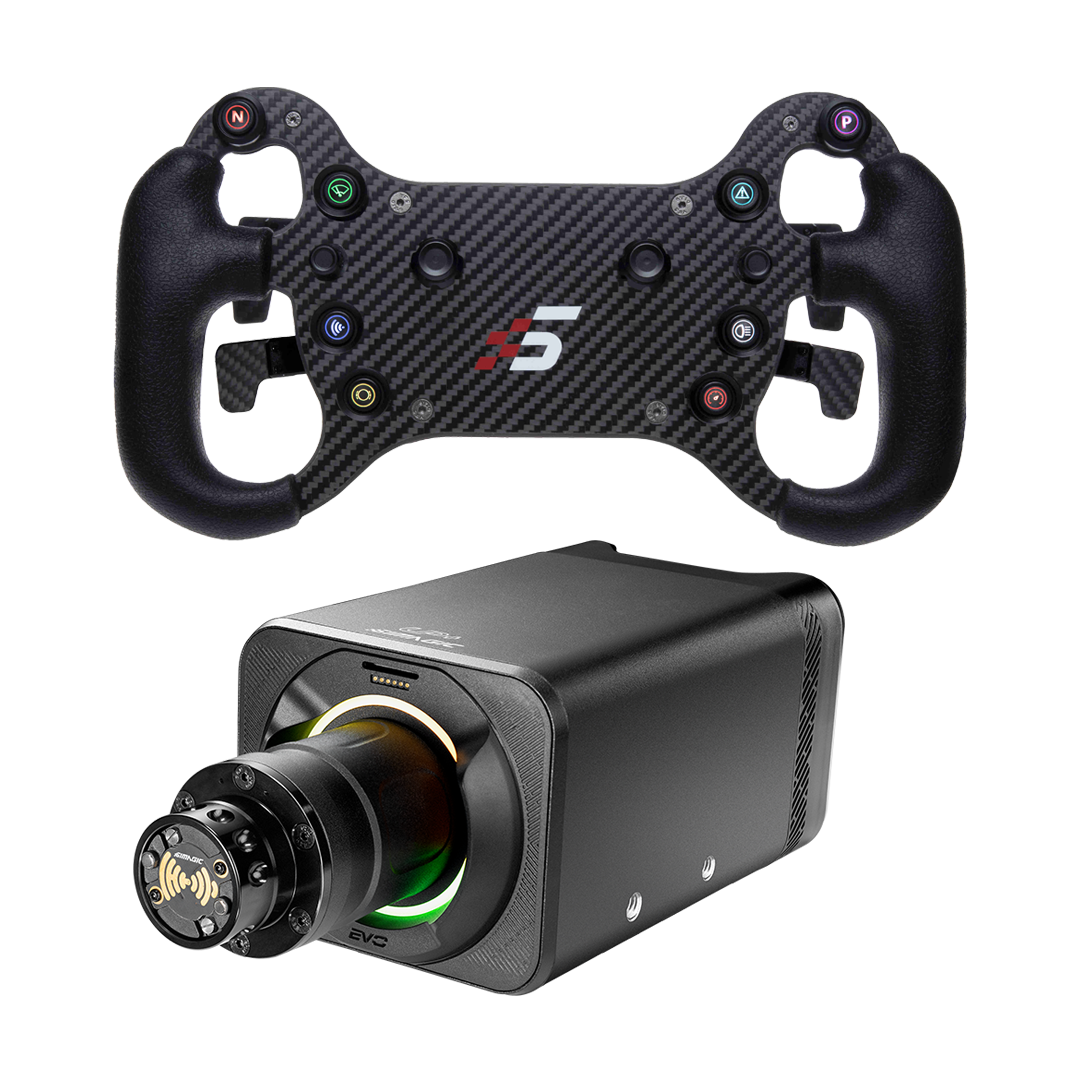 SIMAGIC Alpha EVO Pro Bundle: Direct Drive 18 Nm + Wheel + Pedals