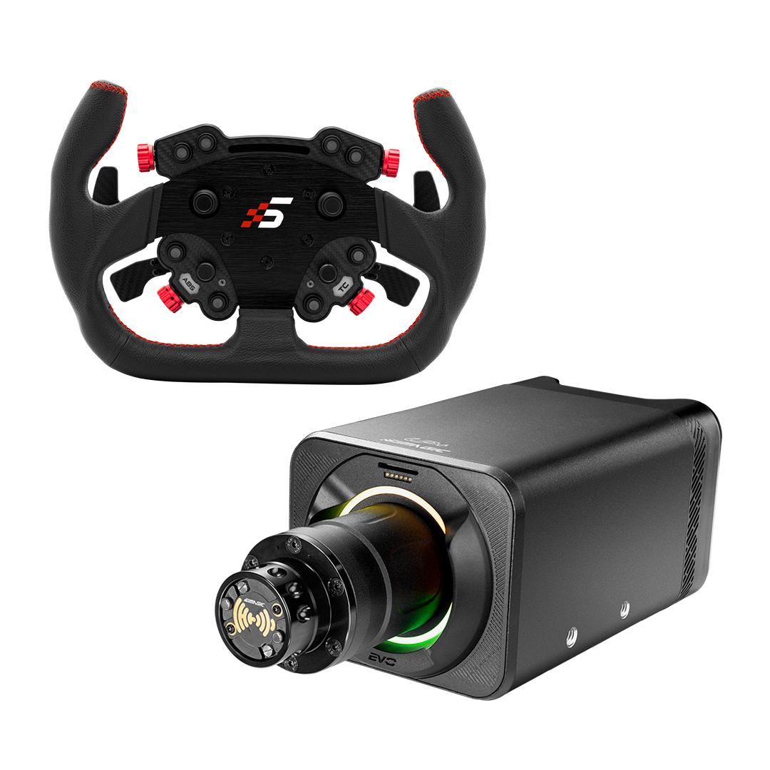 SIMAGIC Alpha EVO Pro Bundle: Direct Drive 18 Nm + Wheel + Pedals