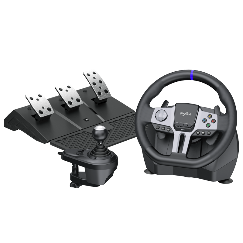 pxn v9 gaming lenkrad mit pedalen und schalthebel PXN V9 Gen2 Simracing-Lenkrad-Paket | Lenkrad, Pedale und Schalthebel
