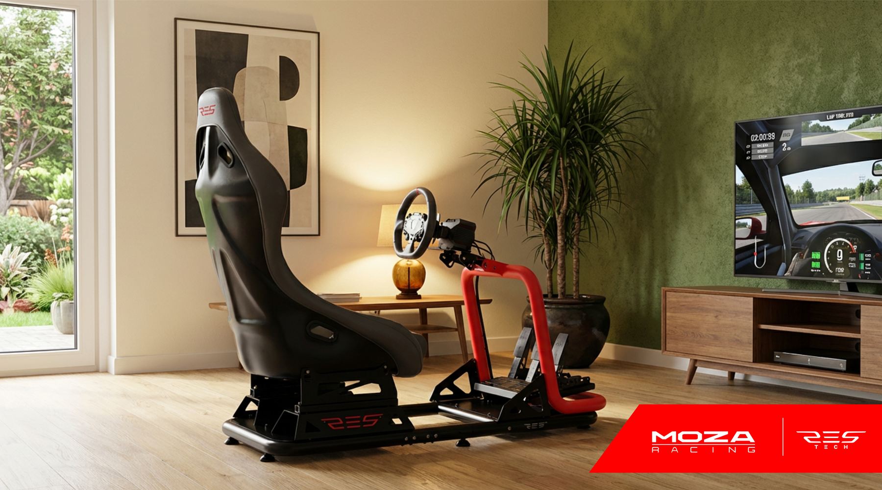 Simracing Pack Res-Tech Simply GT + Moza R3/R5 | Direct Drive | Simufy