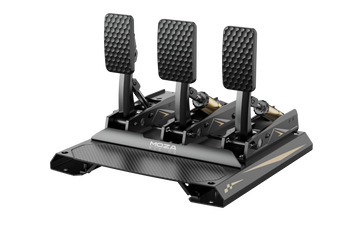 MOZA CRP2 pedals with a 200 kg load cell for sim racing