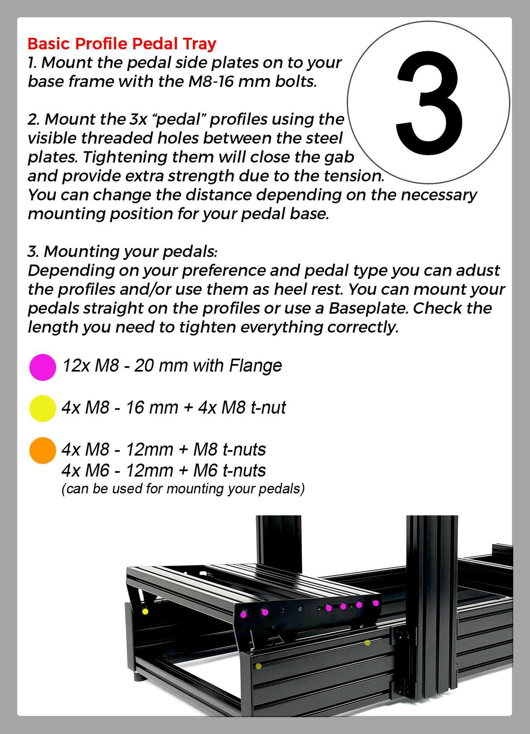 pedal deck SimXPro Profile Pedal Deck