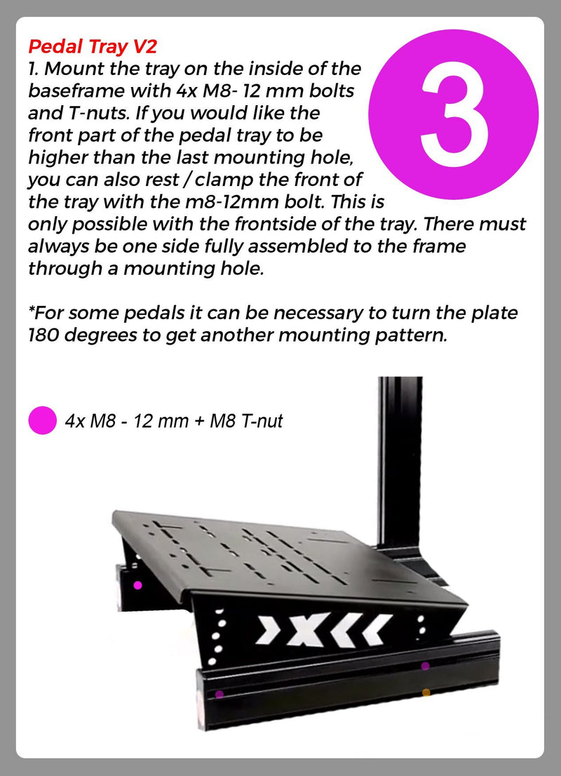universal pedal plate SimXPro Universal-Pedalplattform