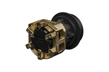 Fanatec Podium Hub with QR2 Wheel-Side in gold anodised aluminium