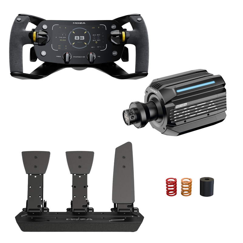 MOZA R25 Ultra TrueTorque Bundle | 25 Nm Direct Drive | Simufy