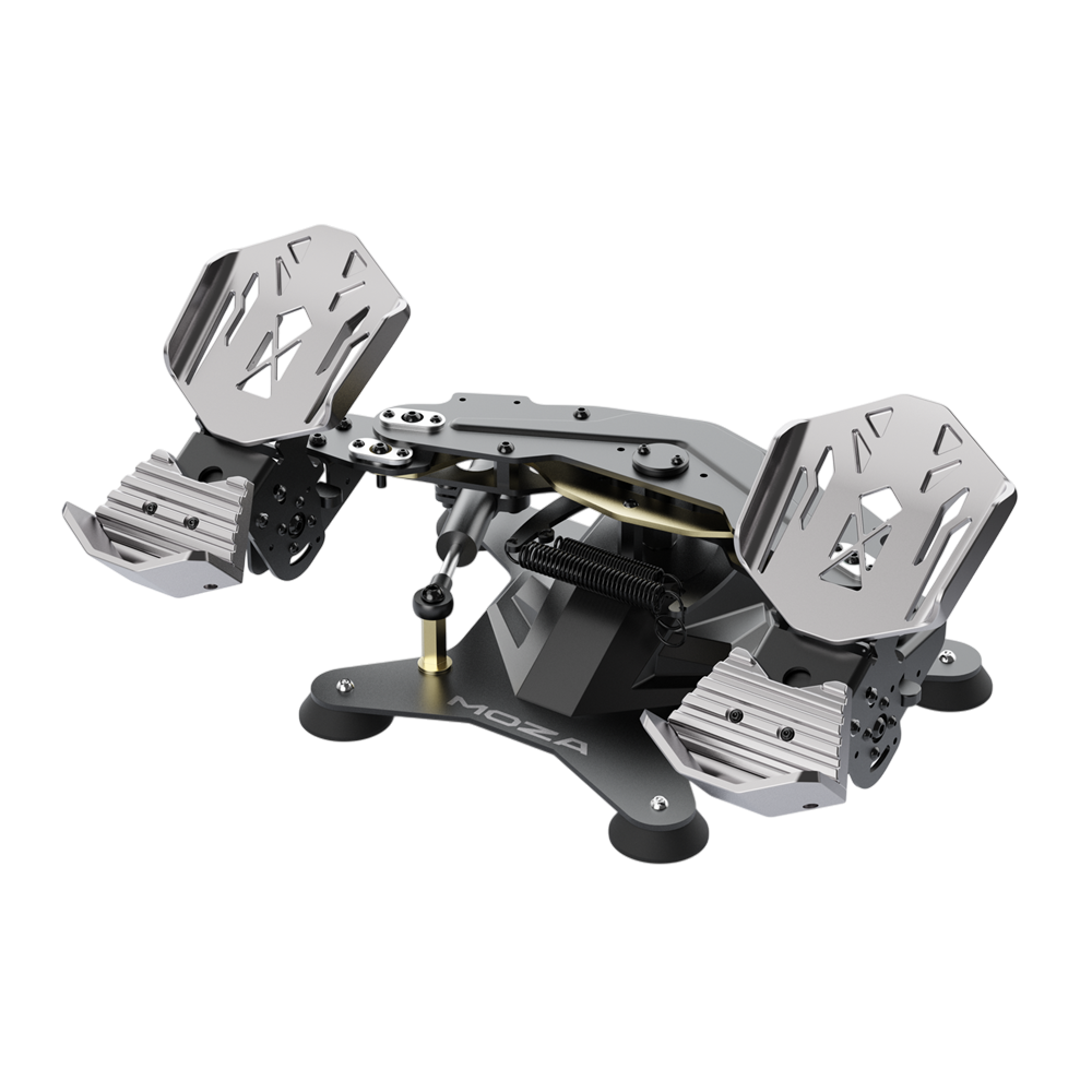 Custom Rudder Pedals MOZA MRP Rudder Pedals | Metal Flight Pedals for PC/USB | Simufy