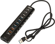 Nitro Concepts UH1 Hub USB 10 Puertos Híbrido