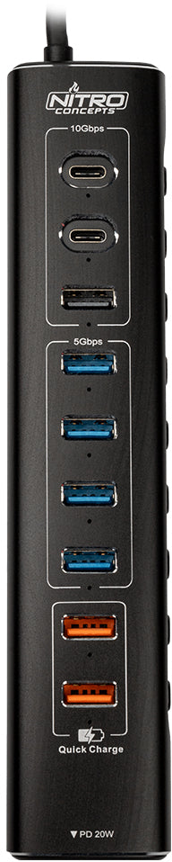 Sim Racing USB Hub UH1 10-Port HYBRID