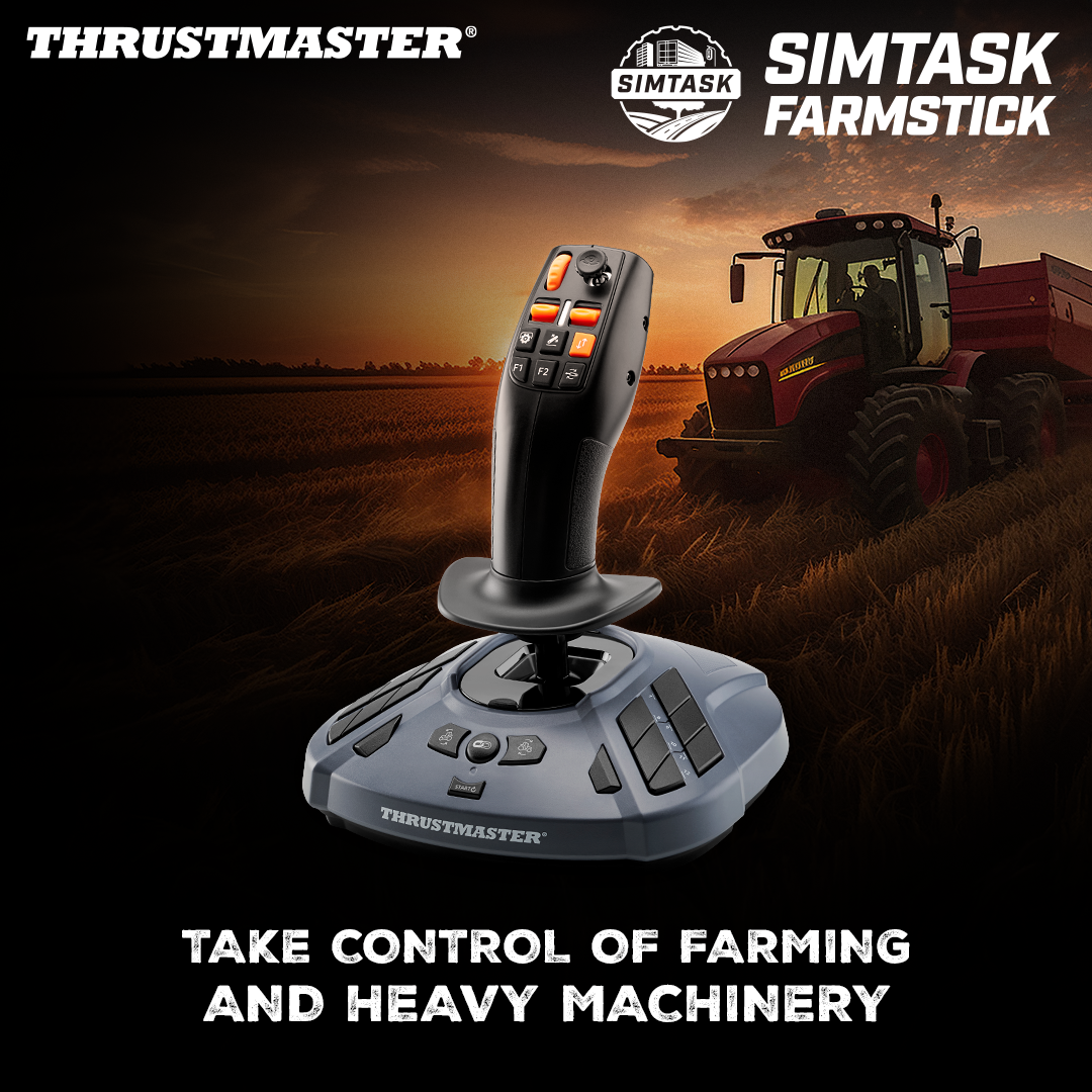 Simtask Farmstick Map Thrustmaster SimTask FarmStick | Joystick Farming Simulator | Simufy