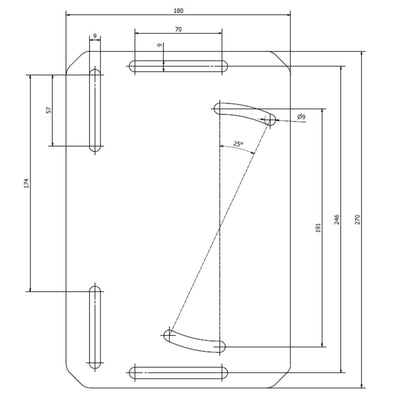 Soporte Montaje Freno de Mano y Shifter TAU V2 AW