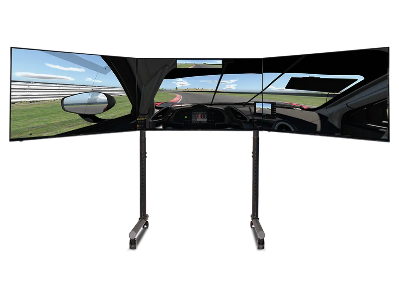 Soporte Triple Monitor Simulador NLR Round Tube hasta 43” | Simufy