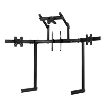 Next Level Racing Suporte de Quad Monitor Externo Elite Black Edition com quatro ecrãs