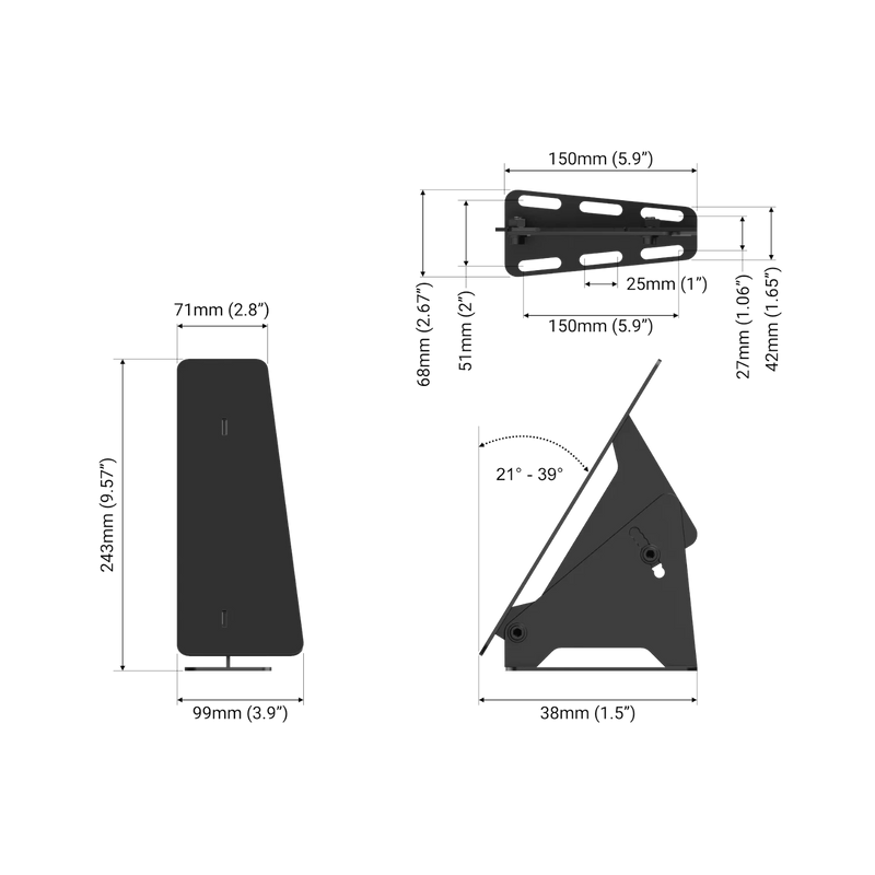 Sim Racing Arm Rests Reposapiés Simracing Trak Racer Universal | Cockpit TR8 y RS6 | Simufy